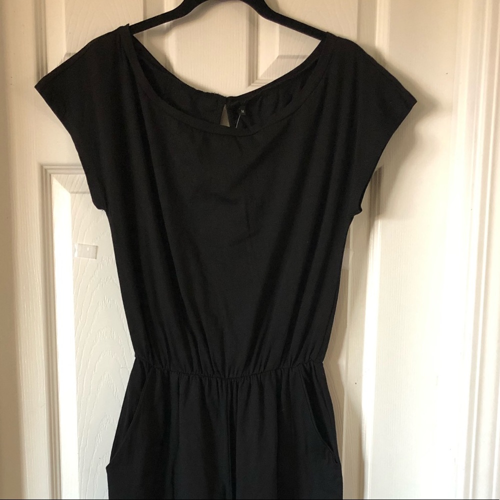 NWT Pretty Garden Black Jumpsuit